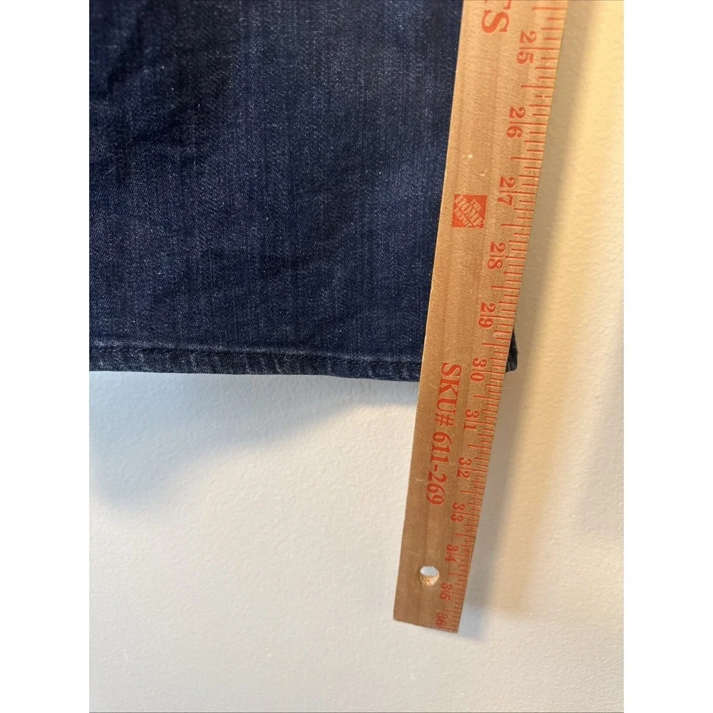 Frame Jeans Le Slim Palazzo Wide Leg High-Rise Sz 31 Dark Wash Guilty Slimming - Picture 9 of 9